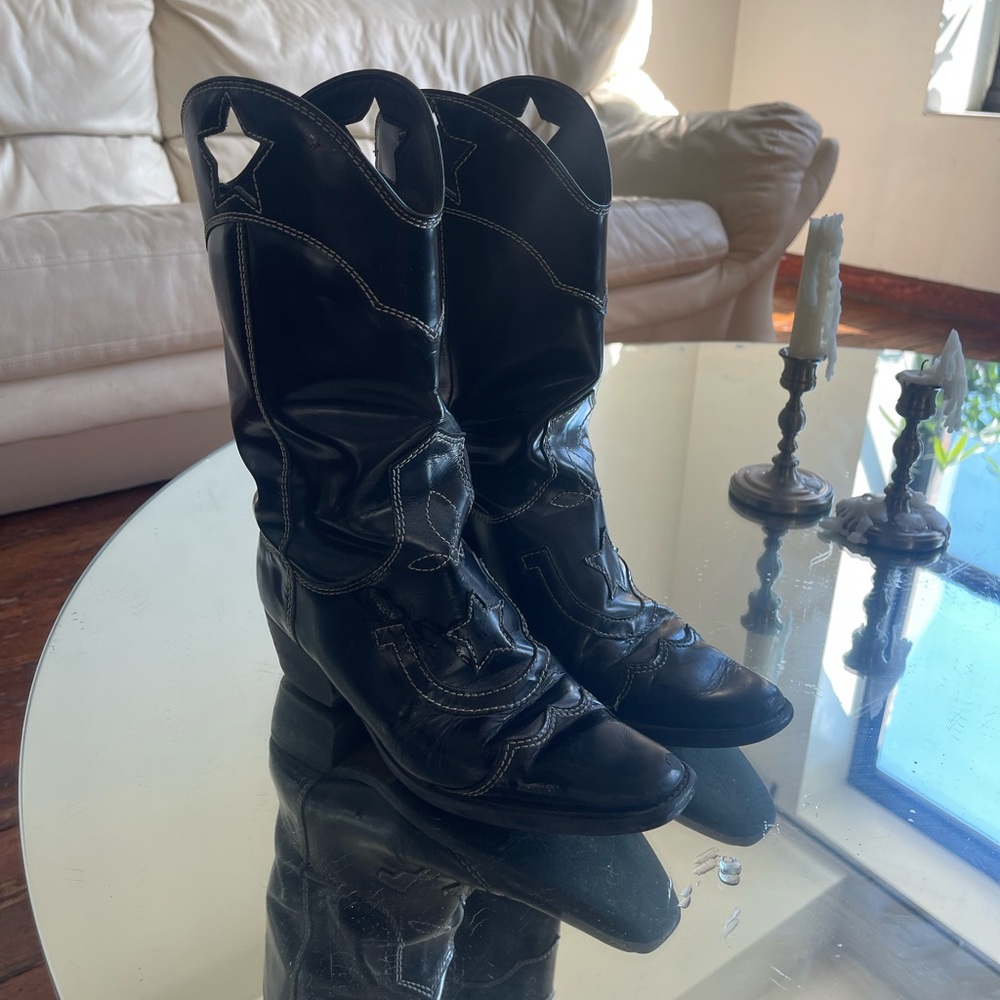 GANNI Black Star boots